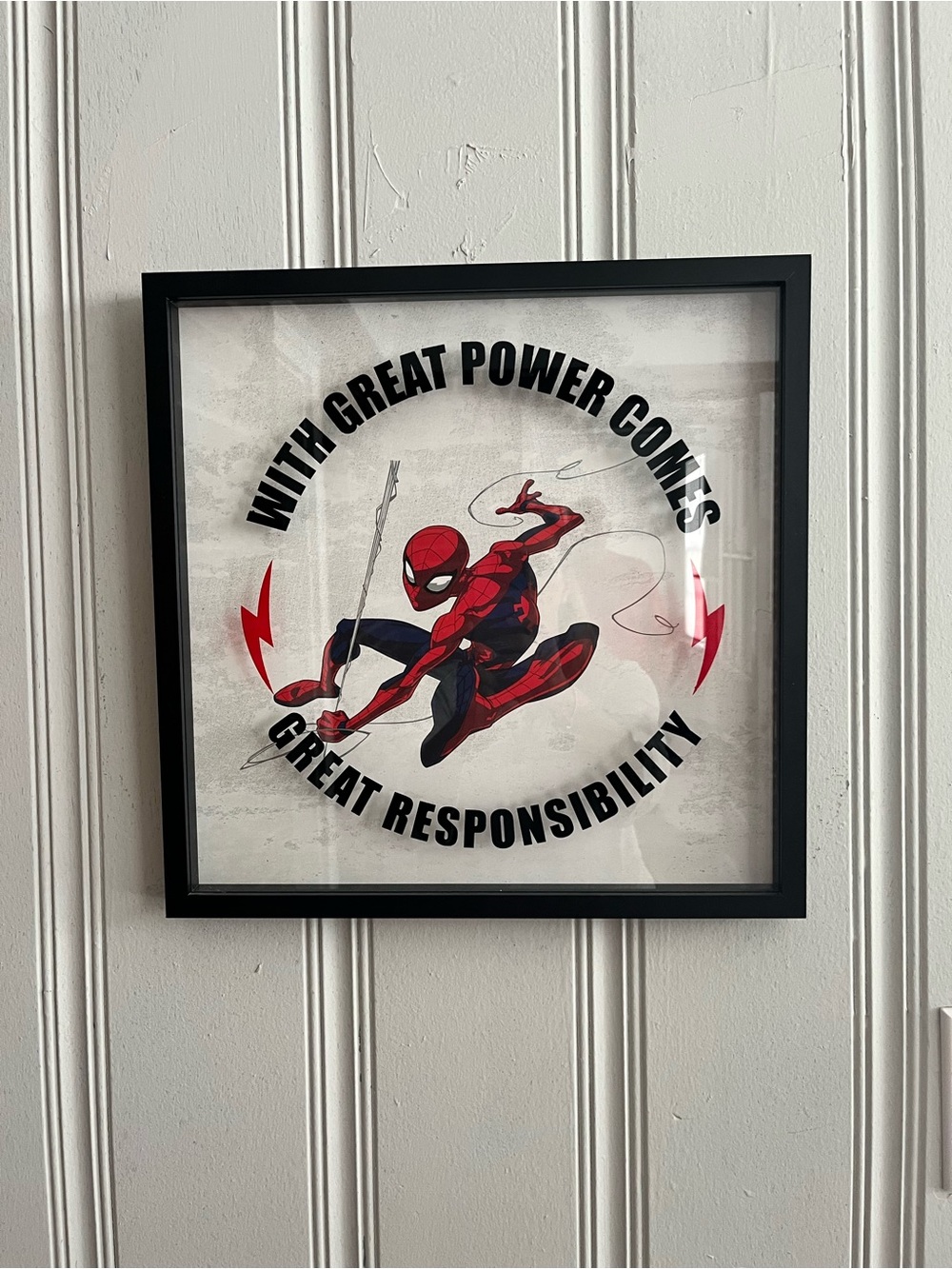 Marvel Spider Man framed Shadow Box